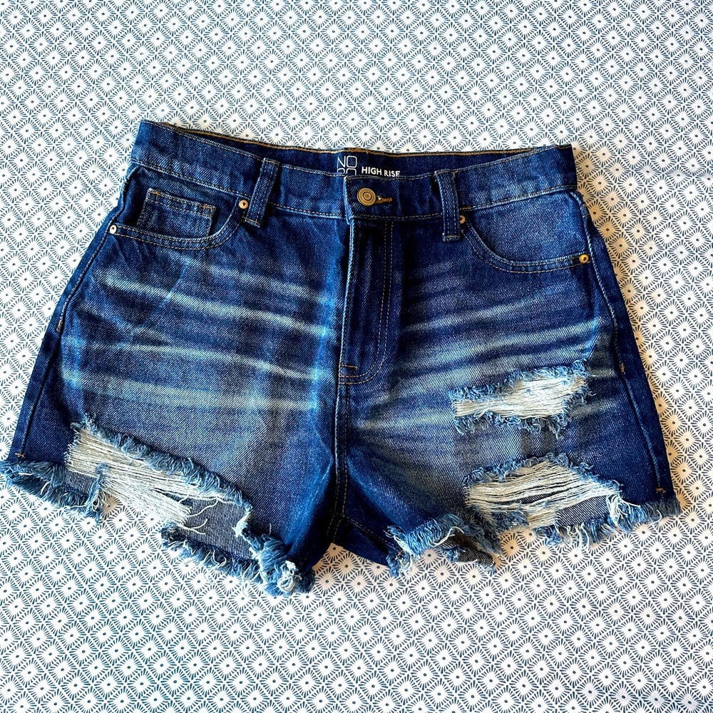NOBO high rise Jean shorts. Junior size 9